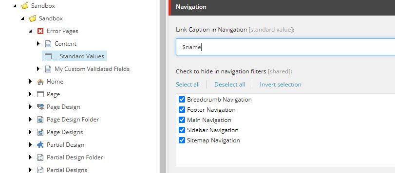 Navigation Filters