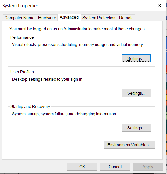 System Variables s